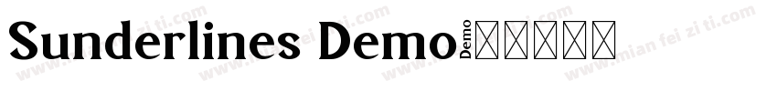 Sunderlines Demo字体转换